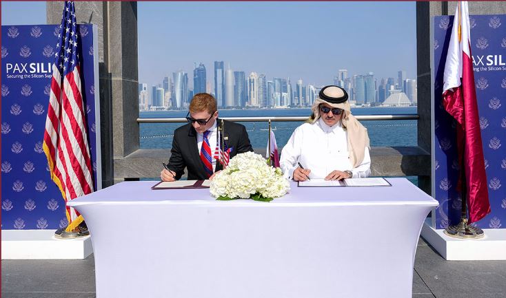 قطر والولايات المتحدة توقعان إعلان “باكس سيليكا” لتعزيز التعاون فى التكنولوجيا المتقدمة