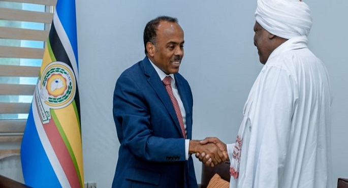 الصومال والسودان يبحثان تعزيز التعاون الثنائى ودعم وحدة الأراضى الصومالية