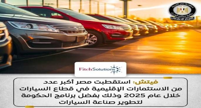 “فيتش” تشيد بنجاح مصر فى جذب أكبر عدد من الاستثمارات بقطاع السيارات