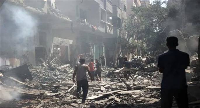 شهيدان فى قصف للاحتلال وسط قطاع غزة