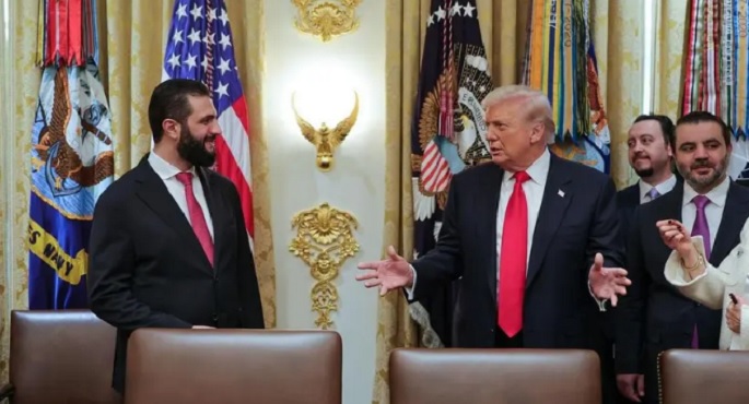 الشرع وترامب يؤكدان أهمية الحفاظ على وحدة سوريا وضرورة مواصلة التعاون فى مكافحة تنظيم داعش