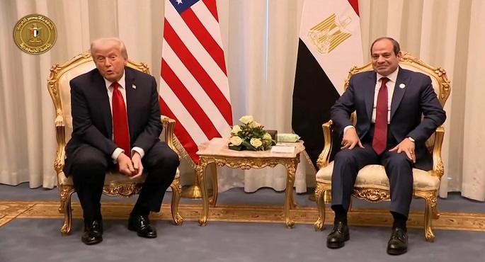 ترامب يشيد بدور الرئيس السيسى فى وقف إطلاق النار بغزة ويعرض الوساطة بين مصر وإثيوبيا