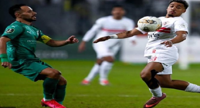 الزمالك يتعادل سلبيا مع المصرى فى الكونفدرالية الإفريقية
