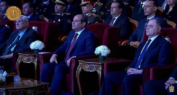 بالفيديو .. الرئيس السيسى يشهد احتفال وزارة الداخلية بالذكرى الـ74 لعيد الشرطة