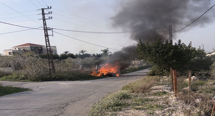 الصحة اللبنانية: شهيد وجريح فى غارة إسرائيلية استهدفت سيارة ببلدة جويا