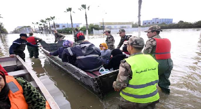وزارة الداخلية: المغرب يجلى 143 ألفا فى الشمال الغربى بسبب الفيضانات