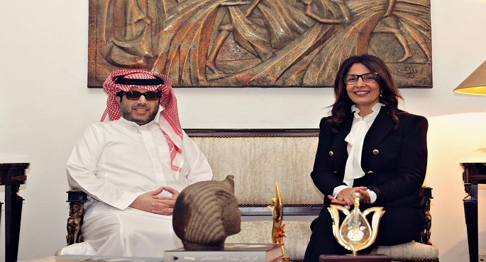 وزيرة الثقافة تبحث مع المستشار تركى آل الشيخ تعزيز التعاون الثقافى والفنى بين مصر والسعودية