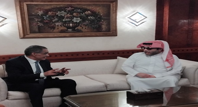 وزير الدولة للإعلام يستقبل الوزير تركى آل الشيخ مستشار الديوان الملكي السعودى
