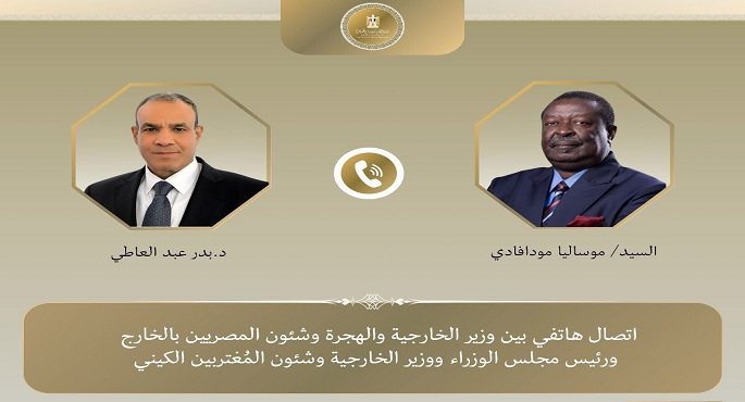 اتصال هاتفى بين وزير الخارجية ونظيره الكينى