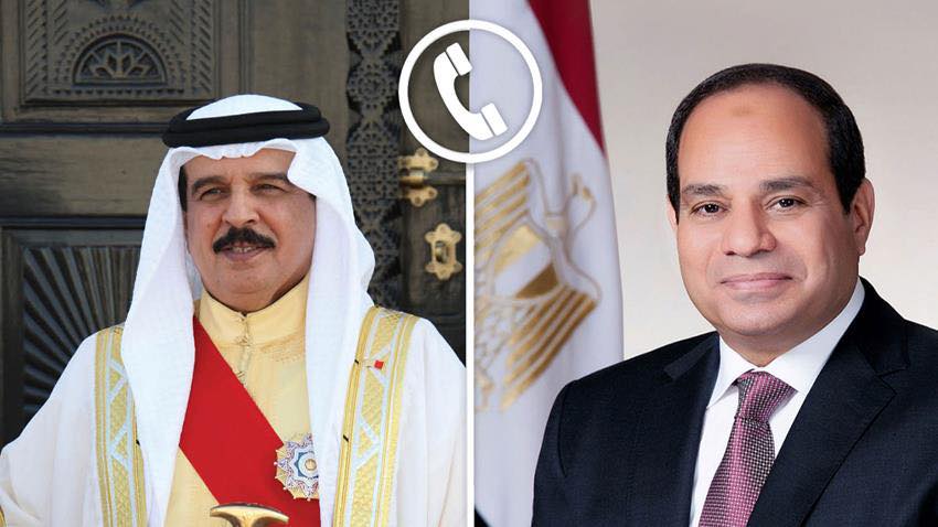 السيسى يؤكد تضامن مصر الكامل مع البحرين ورفض أى مساس بسيادة الدول العربية