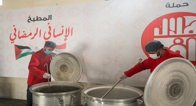 التضامن : مطبخ الهلال الأحمر المصرى يقدم مليون وجبة للأشقاء الفلسطينيين بغزة