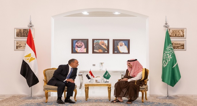 عبد العاطى وفيصل بن فرحان يؤكدان أهمية احتواء التوتر ومنع التصعيد فى المنطقة