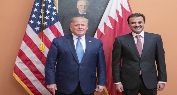 أمير قطر والرئيس الأمريكى يبحثان هاتفيا المساعي الإقليمية والدولية الراعية إلى خفض التصعيد