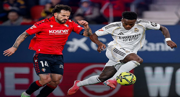 سقوط ريال مدريد أمام أوساسونا فى الدورى الإسبانى
