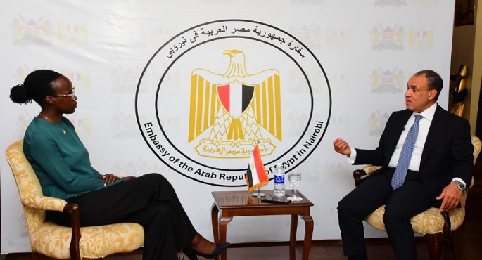وزير الخارجية يؤكد على الزخم الذى تشهده العلاقات المصرية الكينية