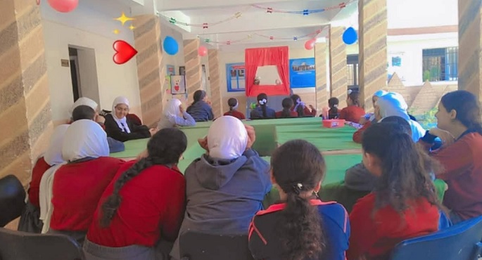 عرض مسرحى مبهج للعرائس بعنوان « بشرة خير » ببيت ثقافة المساعيد بالعريش