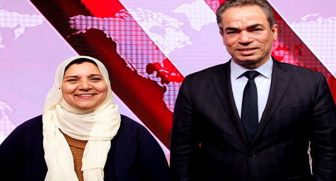 المسلمانى يفتتح ستوديو النشرات المطور بقناة النيل الدولية