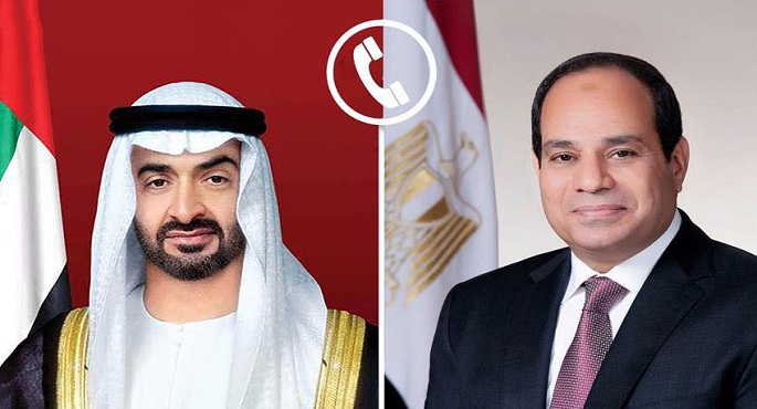 الرئيس السيسى يؤكد دعم وتضامن مصر المطلق مع دولة الإمارات في مواجهة التحديات الحالية