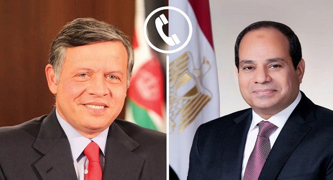 خلال اتصال مع ملك الأردن.. الرئيس السيسى يؤكد أهمية ترسيخ مفهوم الأمن القومي العربى الجماعى