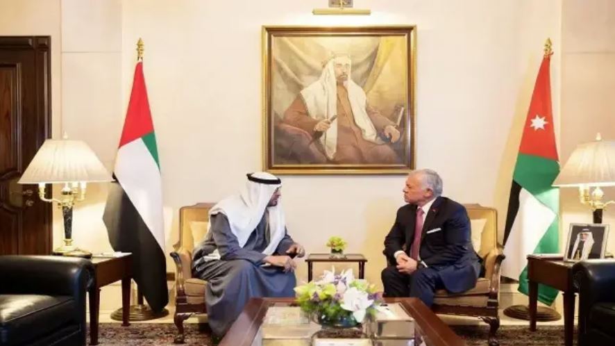 عاهل الأردن ورئيس الإمارات يدعوان لتهدئة شاملة.. ويؤكدان: العرب لم يبدأوا الحرب
