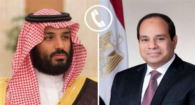 الرئيس السيسى يجرى اتصالًا هاتفيًا بالأمير محمد بن سلمان ولى عهد السعودية