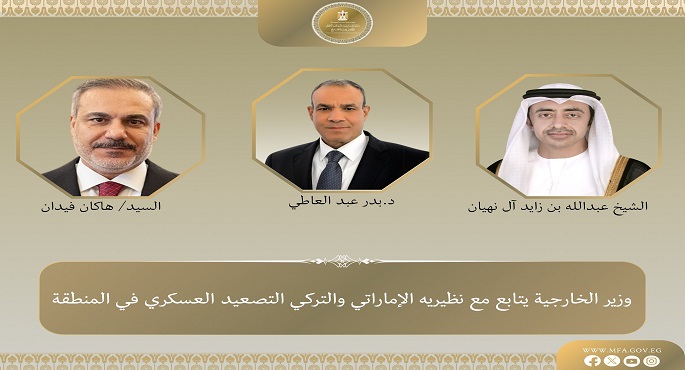 وزير الخارجية يتابع مع نظيريه الإماراتى والتركى تداعيات التصعيد العسكرى بالمنطقة