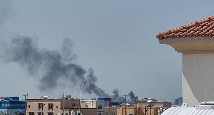  دوى انفجارات متكررة فى أبوظبى قرب مطار زايد الدولى
