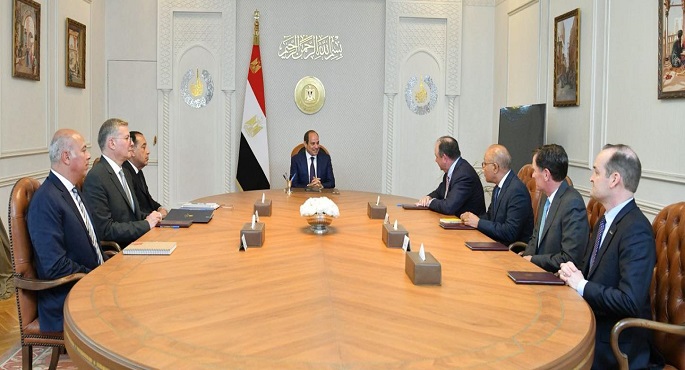 الرئيس السيسى يعرب عن تطلعه لقيام “أباتشى” بمُواصلة النمو والتوسع فى مصر