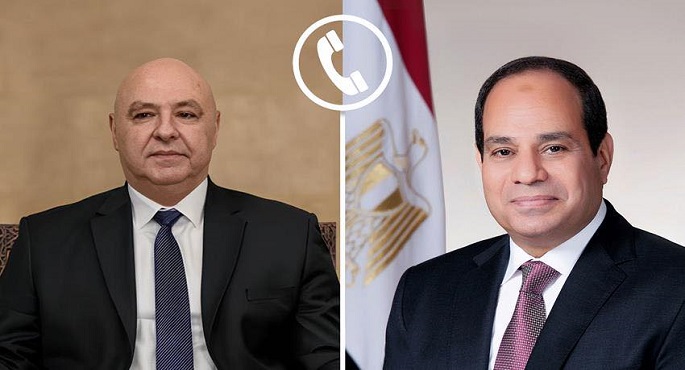 الرئيس السيسى يؤكد لعون تأييد مصر لجهود لبنان لبسط سلطة المؤسسات الوطنية على كامل التراب اللبنانى