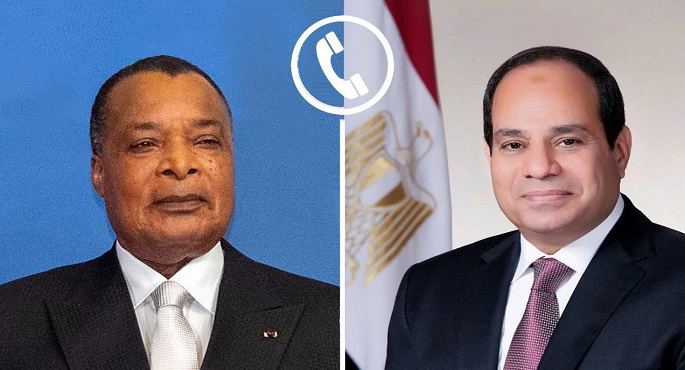 الرئيس السيسى يوجه التهنئة لرئيس جمهورية الكونغو بمناسبة فوزه بولاية رئاسية جديدة