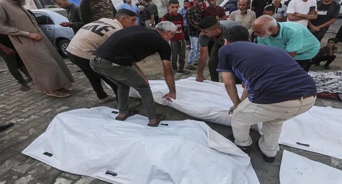 استشهاد 4 فلسطينيين فى قصف للاحتلال الإسرائيلي وسط غزة