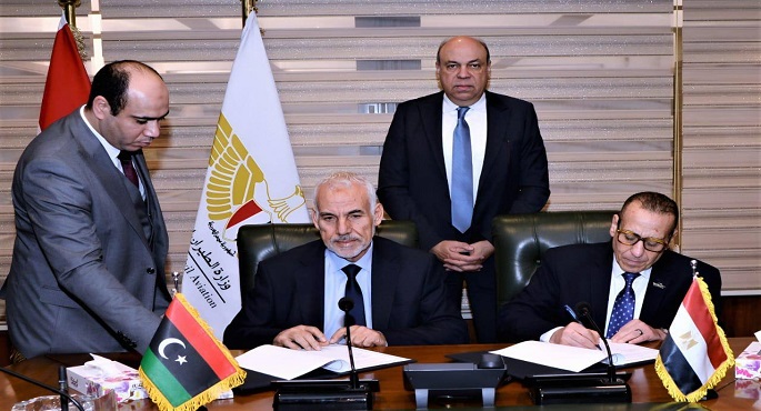 توقيع مذكرة تفاهم بين مصر وليبيا لتعزيز التكامل فى إدارة المجال الجوى