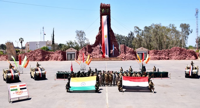 انطلاق فعاليات التدريب المصرى الهندى المشترك ” إعصار-4″