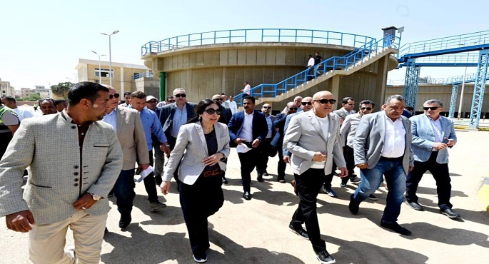 وزيرة الإسكان تزور محافظة الأقصر لتفقد عدد من مشروعات مياه الشرب والصرف الصحى