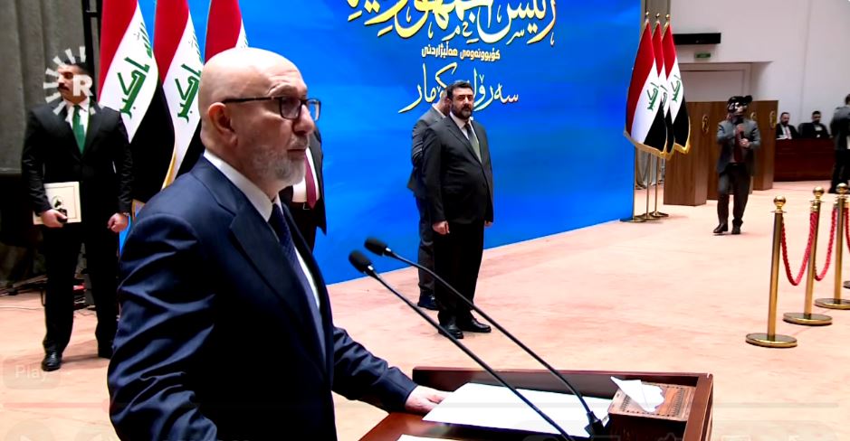 الرئيس العراقى المنتخب : نعمل على مبدأ العراق أولًا وندعم جهود وقف الحرب