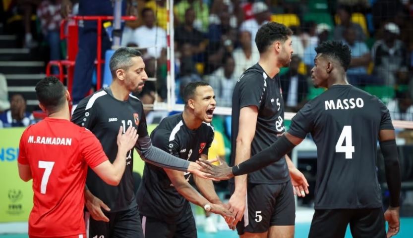الأهلى يهزم بطل رواندا 3 – 0 فى بطولة أفريقيا لرجال الكرة الطائرة