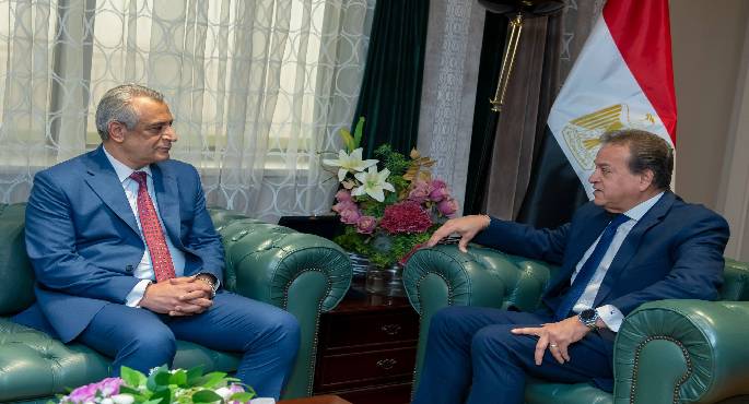 وزيرا الصحة والإنتاج الحربى يبحثان سبل التعاون المشترك لسرعة إنجاز المشروعات القومية الصحية