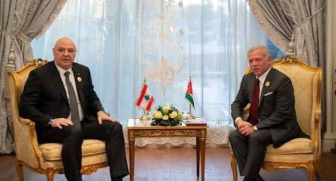 الملك عبدالله للرئيس اللبنانى: ضرورة وقف العدوان الإسرائيلى على لبنان واستهداف المدنيين