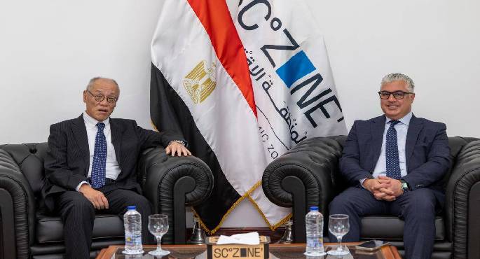 رئيس اقتصادية قناة السويس يستقبل سفير اليابان لبحث التعاون فى المجالات الصناعية والتكنولوجية