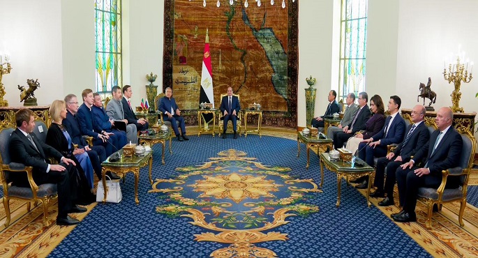 الرئيس السيسى يستقبل رئيس تتارستان ويؤكد حرص مصر على تعزيز العلاقات مع روسيا الاتحادية وتتارستان