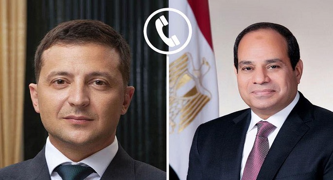 الرئيس السيسى يبحث هاتفيا مع نظيره الأوكرانى جهود وقف التصعيد بالمنطقة والحرب الروسية الأوكرانية