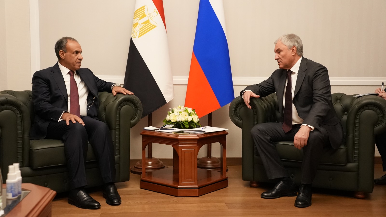 وزير الخارجية يبحث مع رئيس مجلس الدوما الروسى سبل تعزيز التعاون البرلمانى بين البلدين
