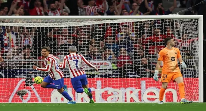 أتلتيكو مدريد يفسد ريمونتادا برشلونة ويتأهل لنصف نهائى دورى الأبطال