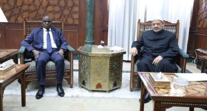 شيخ الأزهر يستقبل سفير مالى ويؤكد استعداد الأزهر لزيادة المنح الدراسية وتدريب أئمة مالى