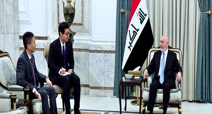رئيس العراق يؤكد رغبة بلاده فى تقوية العلاقات مع الصين