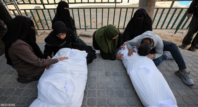 استشهاد فلسطينين إثنين فى قصف إسرائيلى على وسط وشمال غزة