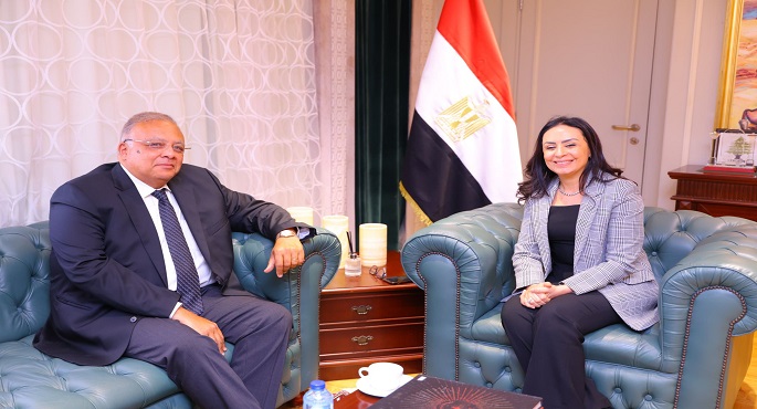 وزيرة التضامن الاجتماعى تلتقى رئيس المجلس القومى لحقوق الإنسان