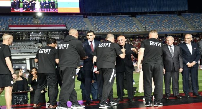 وزير الرياضة يشهد تتويج منتخب مصر بكأس العاصمة بعد الفوز على روسيا بهدف نظيف