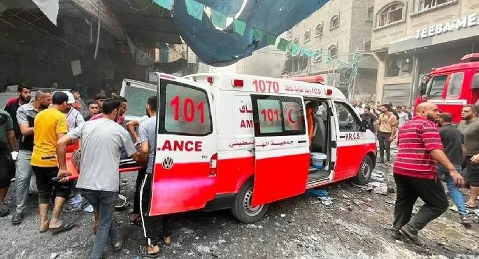 الهلال الأحمر الفلسطينى: هدنة غزة كانت قصيرة واستمرار الهجمات الاسرائيلية يحصد الأرواح “عشوائياً”