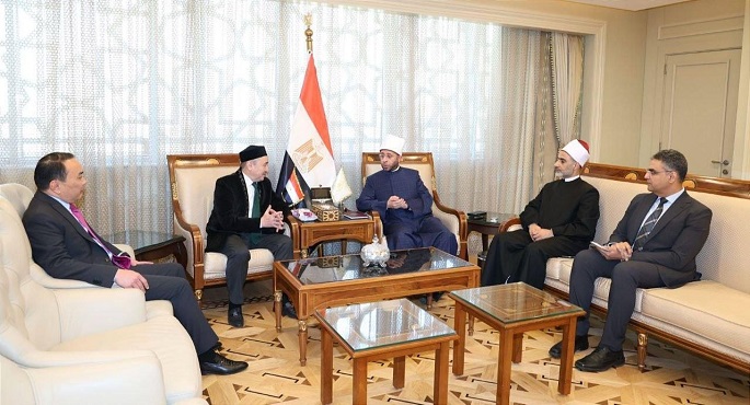 وزير الأوقاف يستقبل نائب رئيس الجامعة المصرية للثقافة الإسلامية بكازاخستان وسفير كازاخستان لدى القاهرة